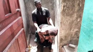 Hot african outdoor fuck with lani - doggystyle, blowjob, and creampie