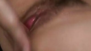 Sexy Japanese juggy stands 2 hard dicks up her ass and pussy